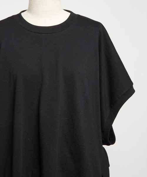 gomme(ゴム)の「コクーンT(Tシャツ/カットソー・レディース・パープル/ブラック・MEDIUM)」の17枚目の写真