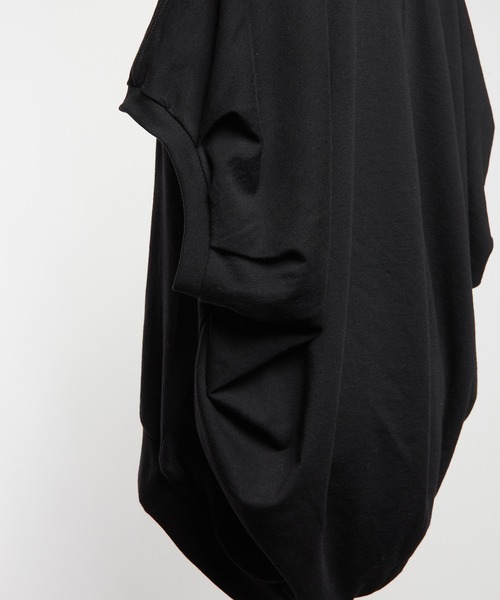 gomme(ゴム)の「コクーンT(Tシャツ/カットソー・レディース・パープル/ブラック・MEDIUM)」の19枚目の写真