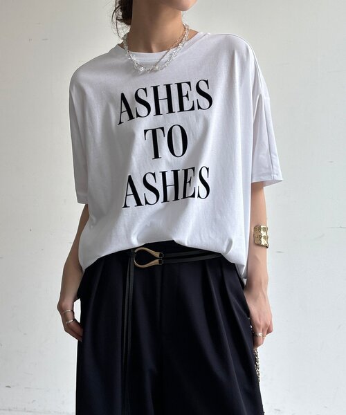 DouDou(ドゥドゥ)の「【WEB限定】フロッキーロゴプリントTEE(Tシャツ/カットソー・レディース・ブラック/オフホワイト/ブラウン・FREE)」の11枚目の写真