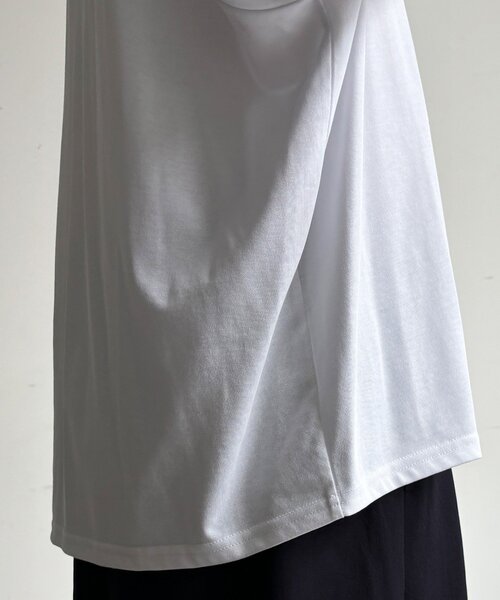 DouDou(ドゥドゥ)の「【WEB限定】フロッキーロゴプリントTEE(Tシャツ/カットソー・レディース・ブラック/オフホワイト/ブラウン・FREE)」の20枚目の写真