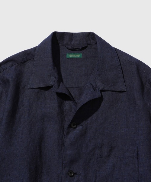 WILD LIFE TAILOR Adam et Rope'(ワイルドテーラーアダムエロペ )の「LINEN COVERALL(カバーオール・メンズ・ベージュ/ネイビー・L/M/S)」の5枚目の写真