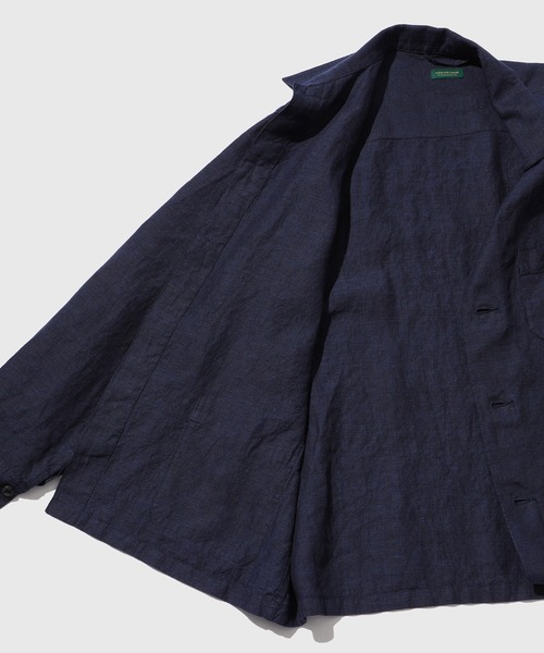 WILD LIFE TAILOR Adam et Rope'(ワイルドテーラーアダムエロペ )の「LINEN COVERALL(カバーオール・メンズ・ベージュ/ネイビー・L/M/S)」の11枚目の写真