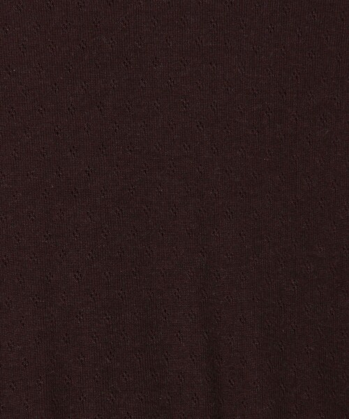 BACCA(バッカ)の「パターンメッシュ ロングスリーブプルオーバー(Tシャツ/カットソー・レディース・ホワイト/ダークブラウン・S)」の14枚目の写真