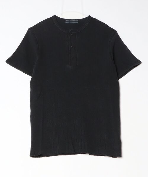 ARCADE(アーケード)の「ピグメント加工 サーマルワッフル 半袖Tシャツ クルーネック ヘンリーネック(Tシャツ/カットソー・メンズ・ブラック系2/カーキ系2/ネイビー系2/カーキ系1/ネイビー系1/ブラック系1・L/XL/M)」の15枚目の写真
