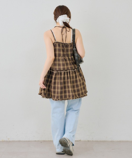 Another Branch olive des olive(アナザーブランチオリーブデオリーブ)の「フリルティアードキャミ(ワンピース・レディース・アイボリー/ブラック/ネイビー/ブラウン・FREE)」の12枚目の写真