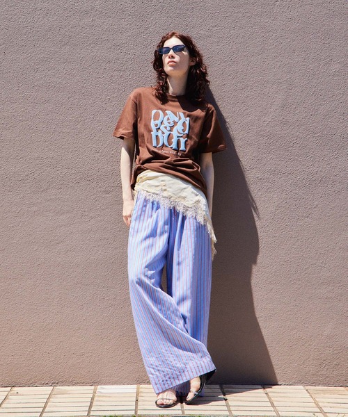 MAISON SPECIAL(メゾンスペシャル)の「【2026Summer PRE-ORDER】Checkered Wide Pants/チェックワイドパンツ(その他パンツ・レディース・ブルー/パープル/グリーン・36/38)」の15枚目の写真