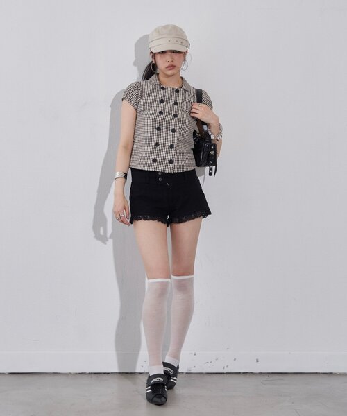 WHO'S WHO gallery(フーズフーギャラリー)の「Wボタンコンパクトパフシャツ(シャツ/ブラウス・レディース・サックスブルー/ブルー/オフホワイト/ベージュ・FREE)」の13枚目の写真