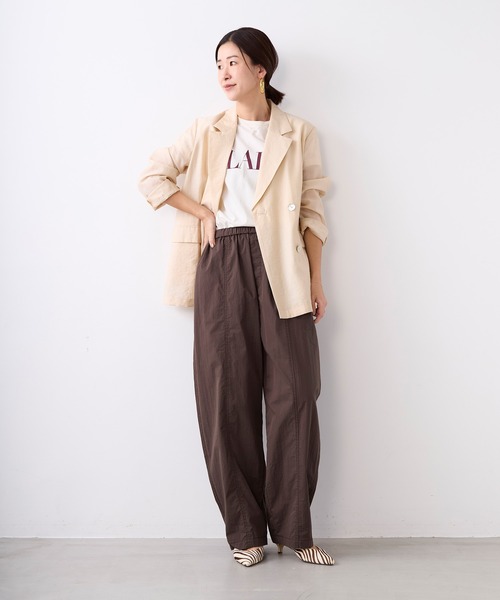 MICA&DEAL(マイカ&ディール)の「ワイドコクーンイージーパンツ〈2サイズ展開〉(その他パンツ・レディース・ブラウン/ライトベージュ/キャメル・38/36)」の8枚目の写真