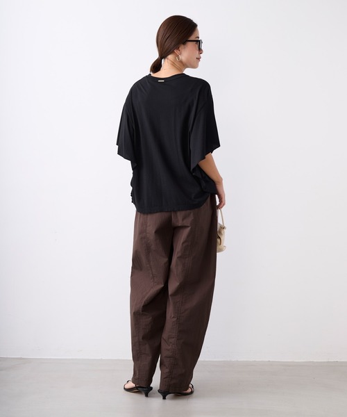 MICA&DEAL(マイカ&ディール)の「ワイドコクーンイージーパンツ〈2サイズ展開〉(その他パンツ・レディース・ブラウン/ライトベージュ/キャメル・38/36)」の13枚目の写真