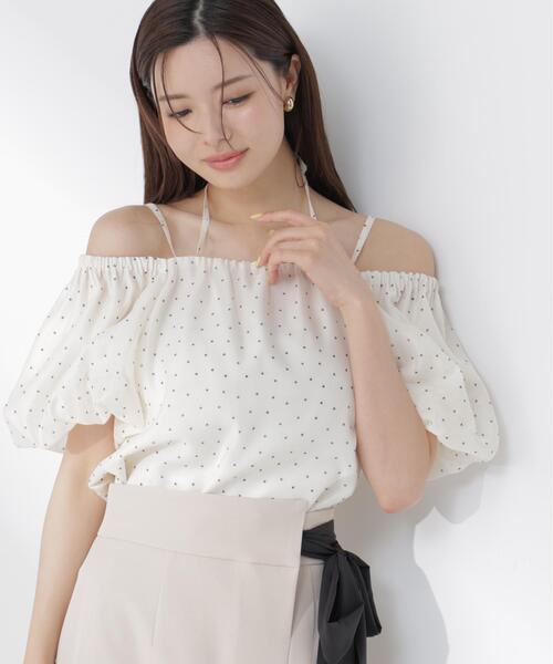 PROPORTION BODY DRESSING(プロポーションボディドレッシング)の「シアーバルーンブラウス / 1216210605(シャツ/ブラウス・レディース・ブルー/ホワイト系その他/オフホワイト・FREE)」の2枚目の写真