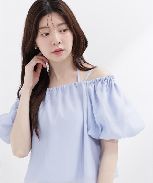 PROPORTION BODY DRESSING(プロポーションボディドレッシング)の「シアーバルーンブラウス / 1216210605(シャツ/ブラウス・レディース・ブルー/ホワイト系その他/オフホワイト・FREE)」の15枚目の写真