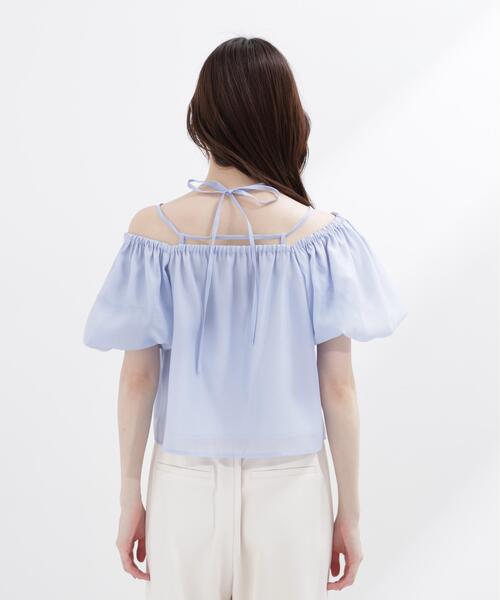 PROPORTION BODY DRESSING(プロポーションボディドレッシング)の「シアーバルーンブラウス / 1216210605(シャツ/ブラウス・レディース・ブルー/ホワイト系その他/オフホワイト・FREE)」の19枚目の写真