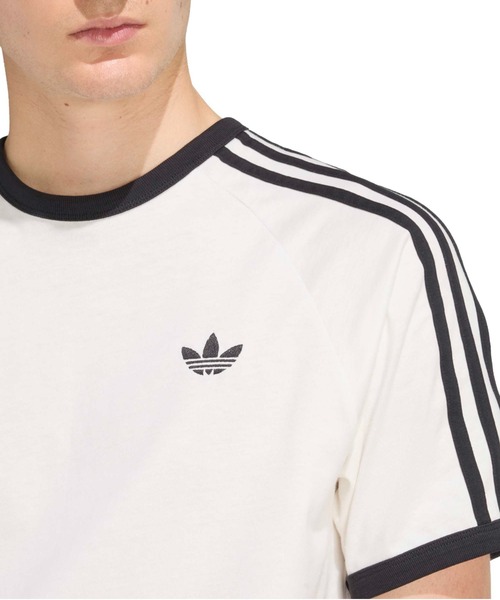 adidas(アディダス)の「adidas 3-STRIPES TEE / アディダス 3ストライプス Tシャツ(Tシャツ/カットソー・メンズ・ホワイト・XL/S/M/XXL/L)」の2枚目の写真