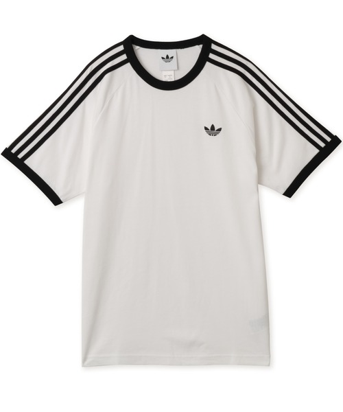 adidas(アディダス)の「adidas 3-STRIPES TEE / アディダス 3ストライプス Tシャツ(Tシャツ/カットソー・メンズ・ホワイト・XL/S/M/XXL/L)」の4枚目の写真