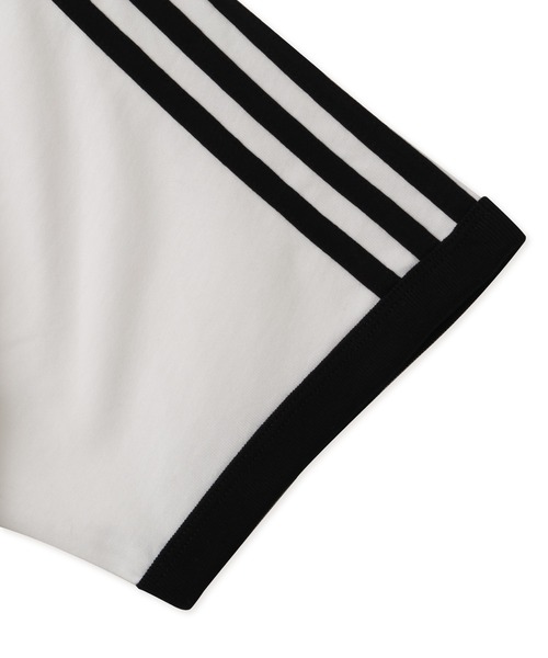 adidas(アディダス)の「adidas 3-STRIPES TEE / アディダス 3ストライプス Tシャツ(Tシャツ/カットソー・メンズ・ホワイト・XL/S/M/XXL/L)」の5枚目の写真