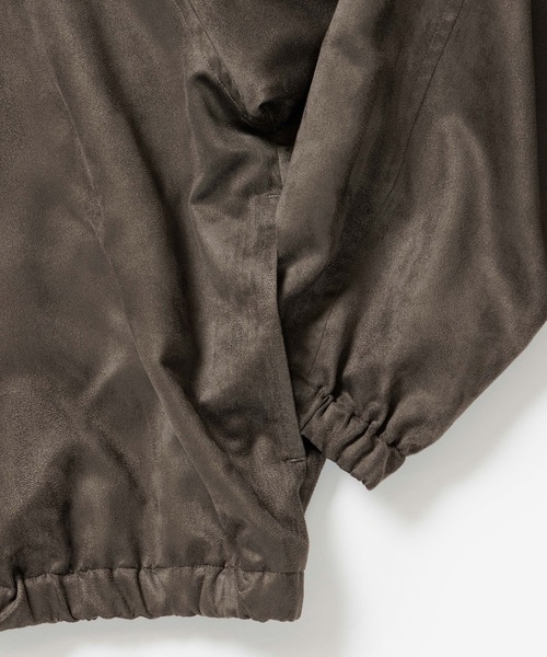 VEIN （ヴェイン）の「シンセティックスエード トラックジャケット / SYNTHETIC SUEDE TRACK JACKET（ブルゾン・メンズ・ブラック/カーキ・3/2/1）」の8枚目の写真