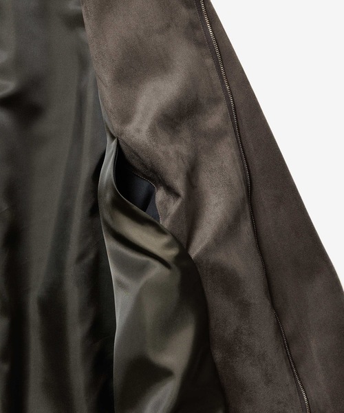 VEIN （ヴェイン）の「シンセティックスエード トラックジャケット / SYNTHETIC SUEDE TRACK JACKET（ブルゾン・メンズ・ブラック/カーキ・3/2/1）」の9枚目の写真