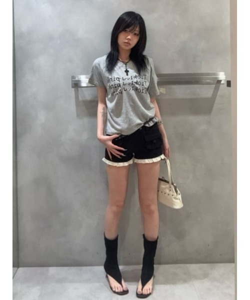 LAGUA GEM(ラグアジェム)の「STUDS THIN ベルト(ベルト・レディース・ブラック/ピンク・FREE)」の9枚目の写真