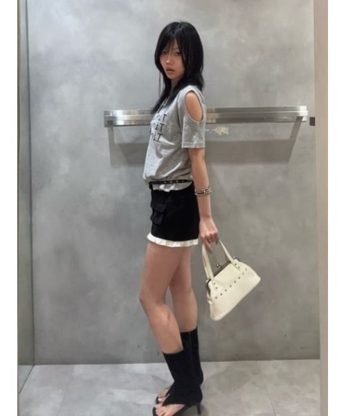 LAGUA GEM(ラグアジェム)の「STUDS THIN ベルト(ベルト・レディース・ブラック/ピンク・FREE)」の10枚目の写真