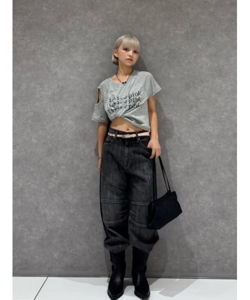 LAGUA GEM(ラグアジェム)の「STUDS THIN ベルト(ベルト・レディース・ブラック/ピンク・FREE)」の18枚目の写真