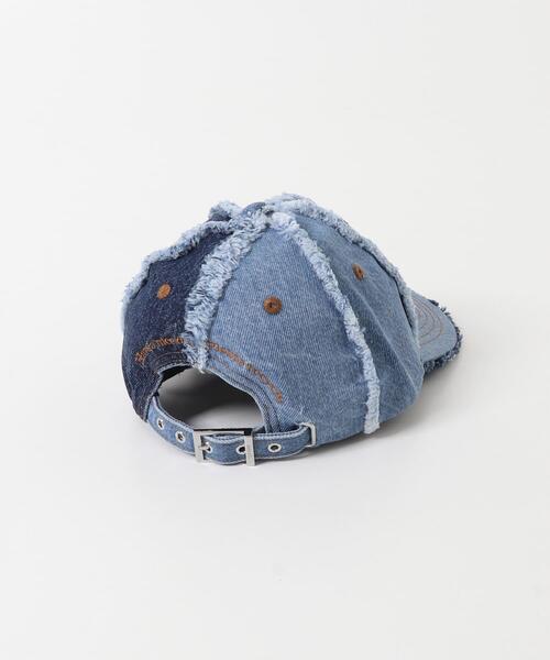 GANNI(ガニー)の「GANNI DENIM PATCHWORK CAP(キャップ・レディース・ブルー系その他・-)」の6枚目の写真