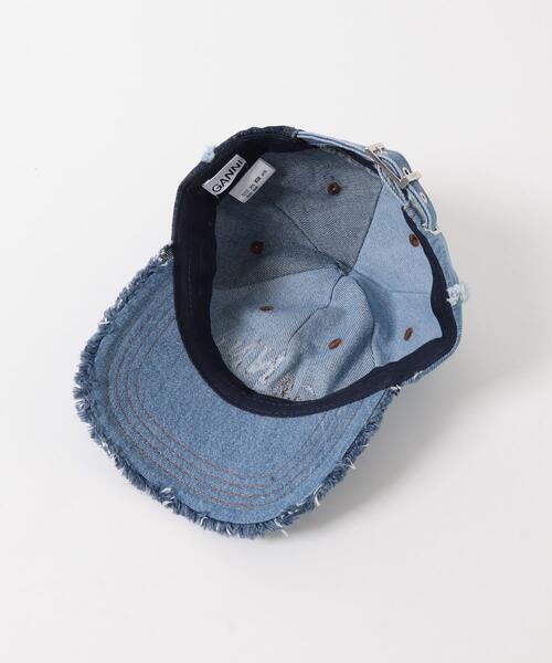 GANNI(ガニー)の「GANNI DENIM PATCHWORK CAP(キャップ・レディース・ブルー系その他・-)」の7枚目の写真