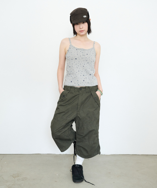 PARAKEET(パラキート)の「ギャラクシーヘンリースリーブレス(メランジグレー)(Tシャツ/カットソー・レディース・ミックスグレー・OS)」の4枚目の写真