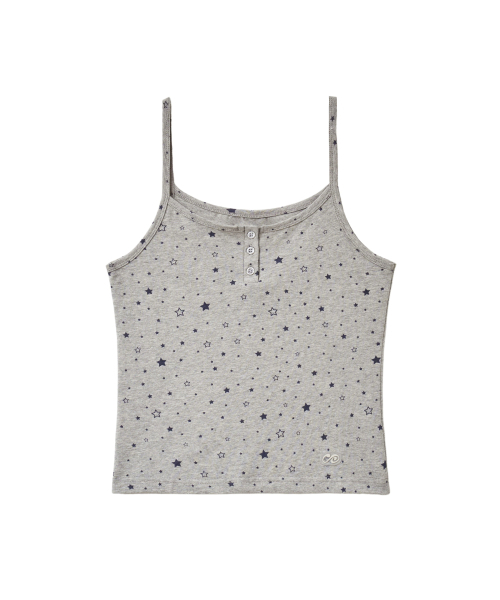PARAKEET(パラキート)の「ギャラクシーヘンリースリーブレス(メランジグレー)(Tシャツ/カットソー・レディース・ミックスグレー・OS)」の6枚目の写真