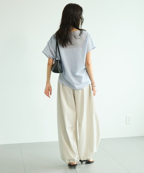 BABYLONE(バビロン)の「【多機能素材】2WAYバルーンパンツ(その他パンツ・レディース・オフホワイト/ブラウン・フリー)」の10枚目の写真
