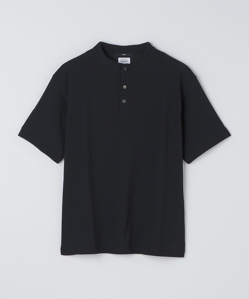 SHIPS（シップス）の「SHIPS:〈UVカット/遮熱/吸水速乾〉BODYSHELL(R) EX ヘンリーネック Tシャツ（Tシャツ/カットソー・メンズ・ブラック/ダークグレー/ホワイト・LARGE/MEDIUM/SMALL/X-LARGE）」の3枚目の写真