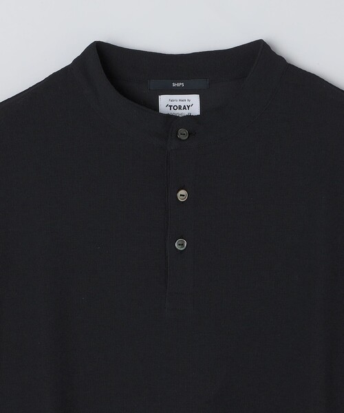 SHIPS（シップス）の「SHIPS:〈UVカット/遮熱/吸水速乾〉BODYSHELL(R) EX ヘンリーネック Tシャツ（Tシャツ/カットソー・メンズ・ブラック/ダークグレー/ホワイト・LARGE/MEDIUM/SMALL/X-LARGE）」の11枚目の写真