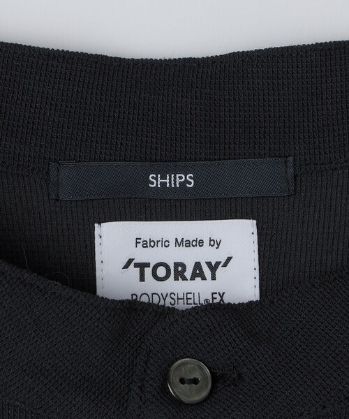 SHIPS（シップス）の「SHIPS:〈UVカット/遮熱/吸水速乾〉BODYSHELL(R) EX ヘンリーネック Tシャツ（Tシャツ/カットソー・メンズ・ブラック/ダークグレー/ホワイト・LARGE/MEDIUM/SMALL/X-LARGE）」の12枚目の写真