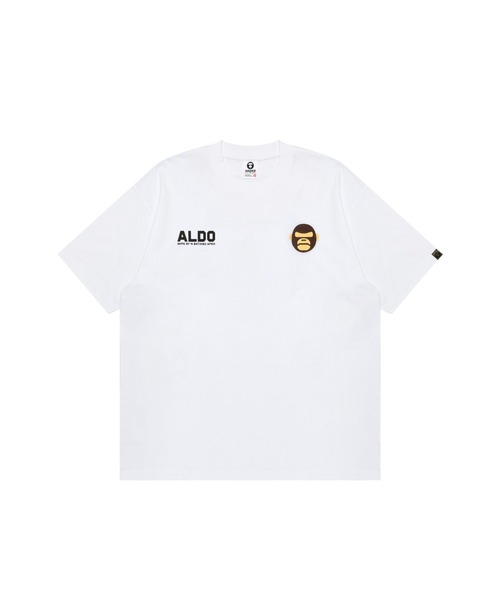 AAPE BY A BATHING APE(エーエイプバイアベイシングエイプ)の「AAPER "AAPER UNVS ALDO" TEE(Tシャツ/カットソー・メンズ・ホワイト/ブラック・SMALL/MEDIUM/LARGE/X-LARGE/XX-LARGE)」の1枚目の写真