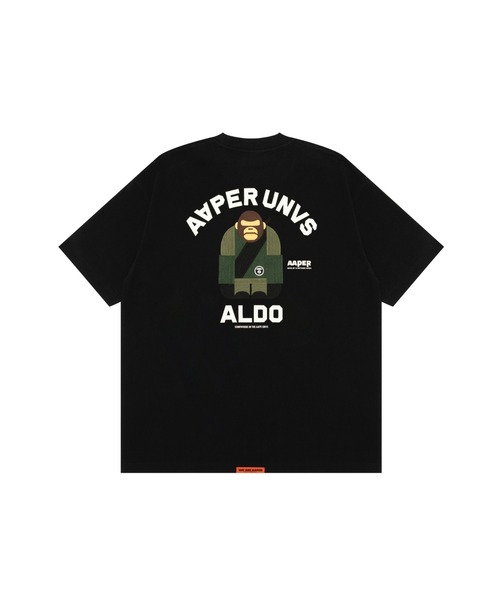 AAPE BY A BATHING APE(エーエイプバイアベイシングエイプ)の「AAPER "AAPER UNVS ALDO" TEE(Tシャツ/カットソー・メンズ・ホワイト/ブラック・SMALL/MEDIUM/LARGE/X-LARGE/XX-LARGE)」の2枚目の写真