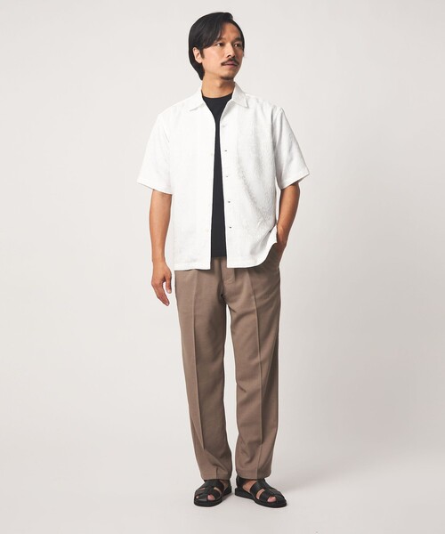 A DAY IN THE LIFE UNITED ARROWS(アデイインザライフユナイテッドアローズ)の「フラワージャガード レギュラーカラーシャツ<A DAY IN THE LIFE>(シャツ/ブラウス・メンズ・ホワイト/ネイビー・L/M)」の8枚目の写真