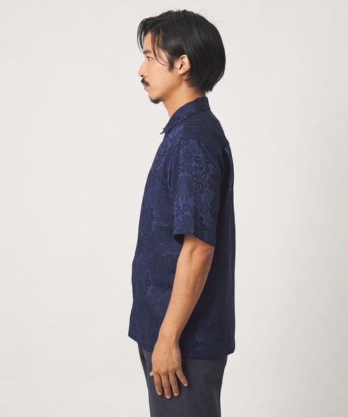 A DAY IN THE LIFE UNITED ARROWS(アデイインザライフユナイテッドアローズ)の「フラワージャガード レギュラーカラーシャツ<A DAY IN THE LIFE>(シャツ/ブラウス・メンズ・ホワイト/ネイビー・L/M)」の11枚目の写真