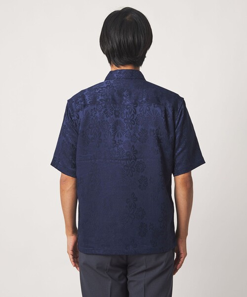 A DAY IN THE LIFE UNITED ARROWS(アデイインザライフユナイテッドアローズ)の「フラワージャガード レギュラーカラーシャツ<A DAY IN THE LIFE>(シャツ/ブラウス・メンズ・ホワイト/ネイビー・L/M)」の12枚目の写真