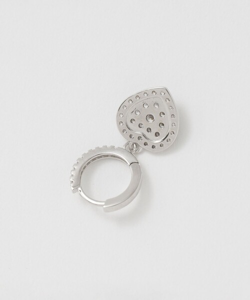 UNITED ARROWS(ユナイテッドアローズ)の「ハート パヴェ ピアス(ピアス(両耳用)・レディース・シルバー・FREE)」の4枚目の写真