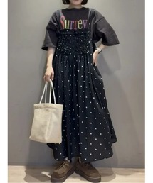 WHITE COLLECTION】スカラップ刺繍キャミワンピース（ワンピース