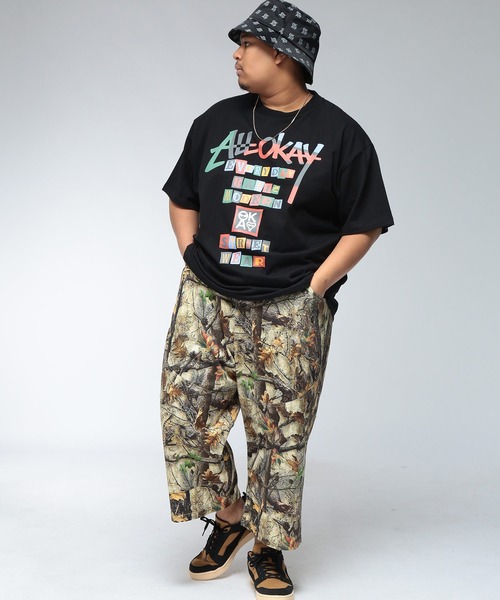 SAKAZEN(サカゼン)の「【WEB限定価格】Tシャツ 半袖 メンズ 大きいサイズ コラージュレタリング ロゴ プリント クルーネック トップスカジュアル 春 夏(Tシャツ/カットソー・メンズ・ホワイト/ブラック・2XL/3XL/X(2L))」の13枚目の写真