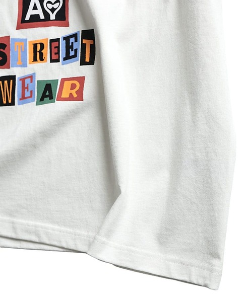 SAKAZEN(サカゼン)の「【WEB限定価格】Tシャツ 半袖 メンズ 大きいサイズ コラージュレタリング ロゴ プリント クルーネック トップスカジュアル 春 夏(Tシャツ/カットソー・メンズ・ホワイト/ブラック・2XL/3XL/X(2L))」の19枚目の写真