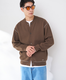 B.C STOCK | ANTS & ELEPHANTS 2TONE スウェットライク リブカーディガン(カーディガン/ボレロ)