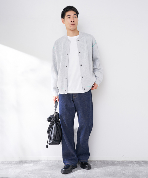B.C STOCK(ベーセーストック)の「ANTS & ELEPHANTS 2TONE スウェットライク リブカーディガン(カーディガン/ボレロ・メンズ・グレー/チャコールグレー/ブラウン/レッド・LARGE/MEDIUM)」の14枚目の写真