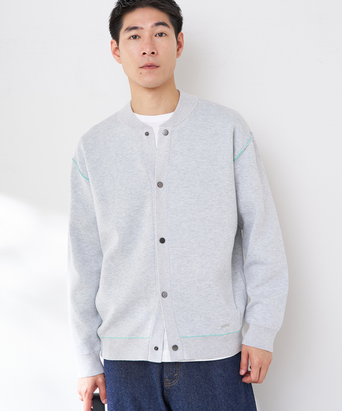 B.C STOCK(ベーセーストック)の「ANTS & ELEPHANTS 2TONE スウェットライク リブカーディガン(カーディガン/ボレロ・メンズ・グレー/チャコールグレー/ブラウン/レッド・LARGE/MEDIUM)」の17枚目の写真