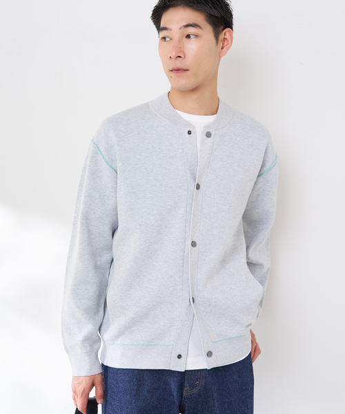 B.C STOCK(ベーセーストック)の「ANTS & ELEPHANTS 2TONE スウェットライク リブカーディガン(カーディガン/ボレロ・メンズ・グレー/チャコールグレー/ブラウン/レッド・LARGE/MEDIUM)」の18枚目の写真