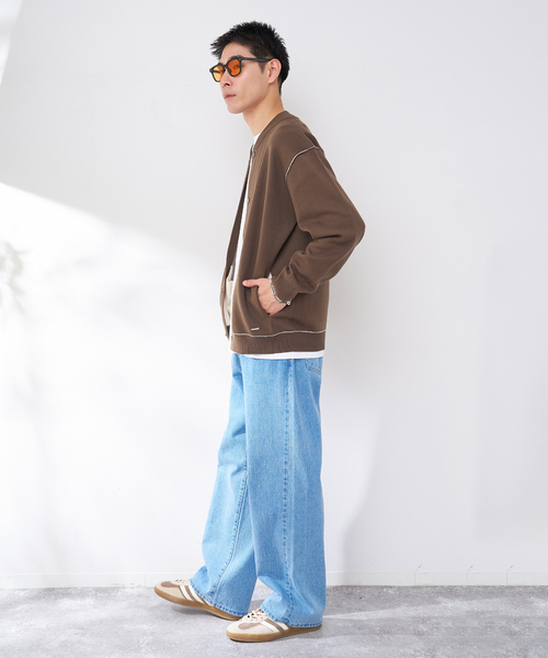 B.C STOCK(ベーセーストック)の「ANTS & ELEPHANTS 2TONE スウェットライク リブカーディガン(カーディガン/ボレロ・メンズ・グレー/チャコールグレー/ブラウン/レッド・LARGE/MEDIUM)」の22枚目の写真