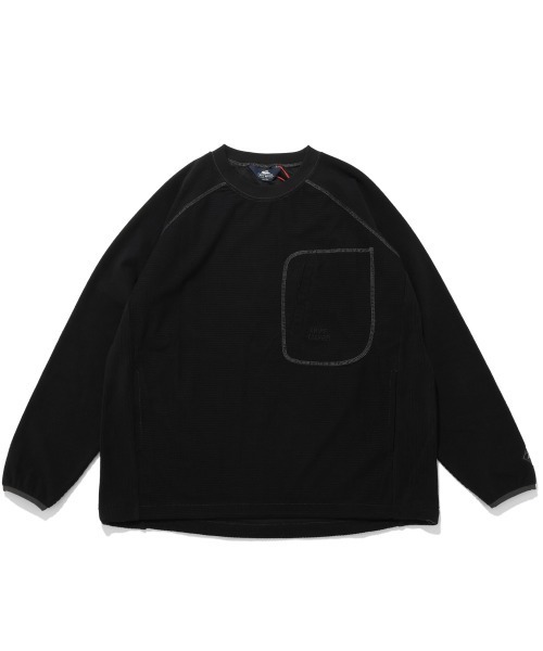 KRIFF MAYER(クリフメイヤー)の「アクティブフリースクルー(Tシャツ/カットソー・メンズ・オリーブ/カラフル/キャメル/ブラック・MEDIUM/X-LARGE/LARGE)」の7枚目の写真