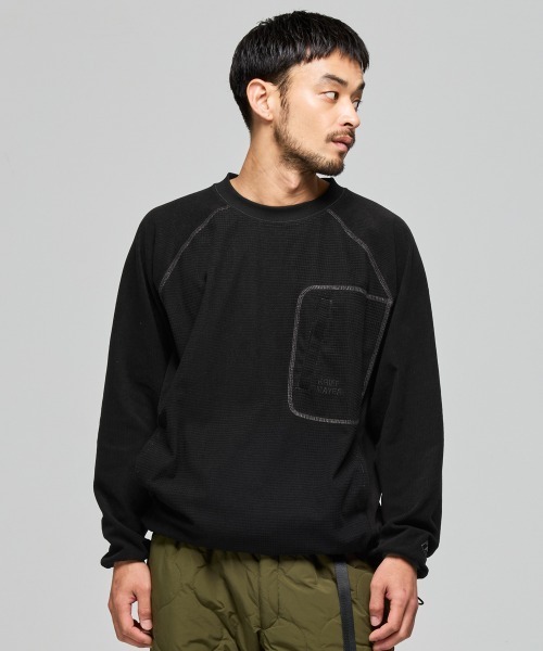 KRIFF MAYER(クリフメイヤー)の「アクティブフリースクルー(Tシャツ/カットソー・メンズ・オリーブ/カラフル/キャメル/ブラック・MEDIUM/X-LARGE/LARGE)」の22枚目の写真