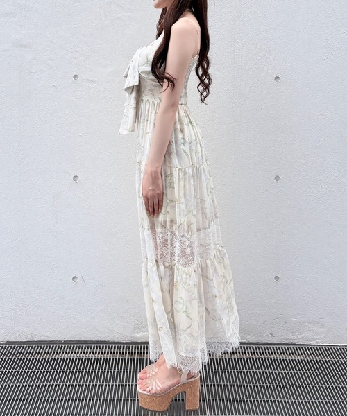 NOMAE(ノーマエ)の「レースラインリボンキャミワンピース(ワンピース・レディース・ブラック/ホワイト系その他/ピンク/ホワイト・FREE)」の11枚目の写真