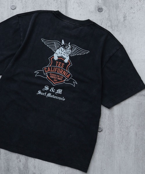 The Endless Summer（エンドレスサマー）の「【WEB / FLAG SHOP限定】TES VINTAGE BIKER T-SHIRT / 半袖Tシャツ（Tシャツ/カットソー・メンズ・ダークグリーン/ブラック/ネイビー/チャコール・MEDIUM/LARGE/X-LARGE/XX-LARGE）」の21枚目の写真